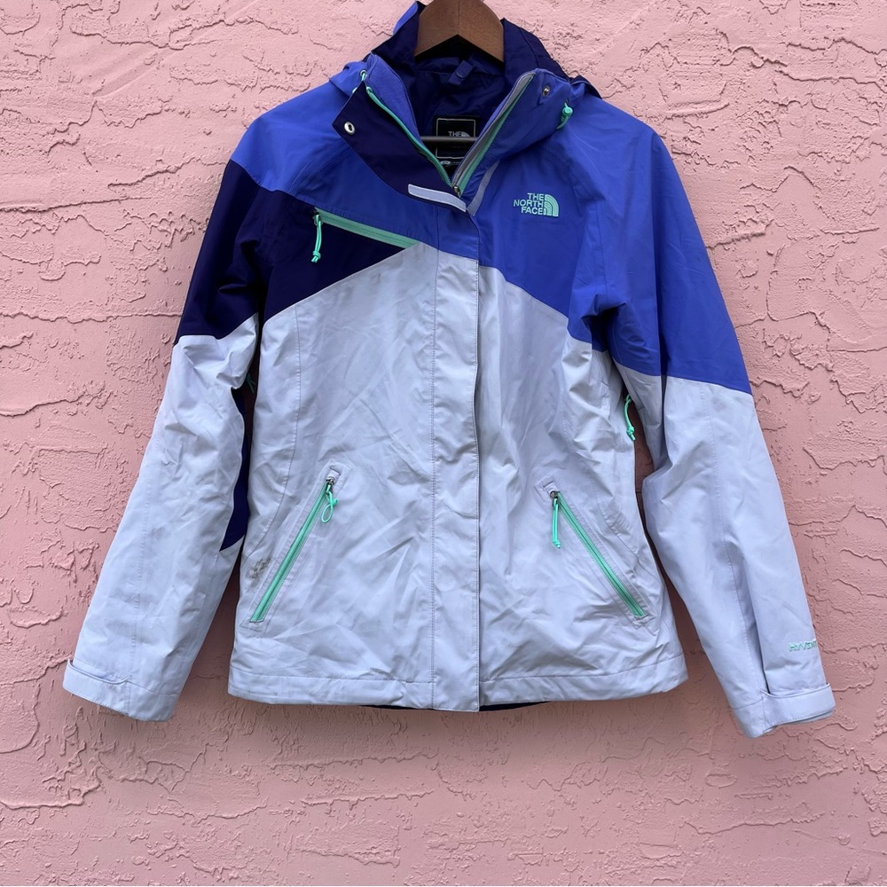 The North Face Cinnabar Triclimate Jacket Hood Purple Flaw Size Small